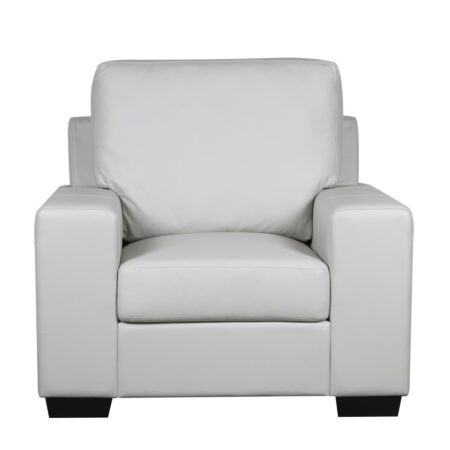 Reno Light Grey or Dark Brown Leather Armchair