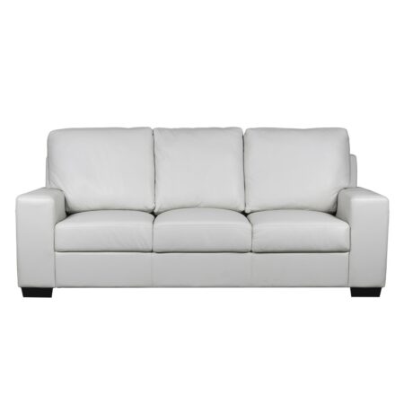 Reno Light Grey or Dark Brown Leather Sofa