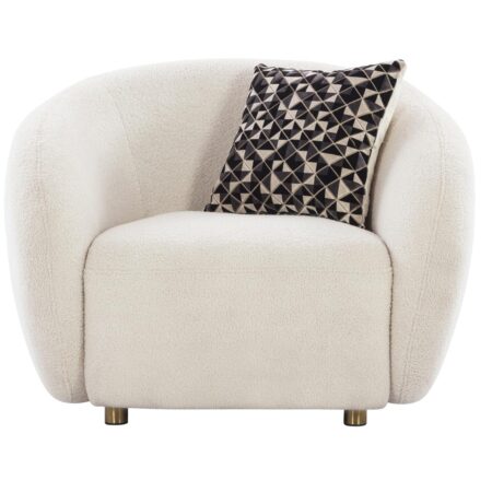 Washington Black or Arctic White Fleece Armchair