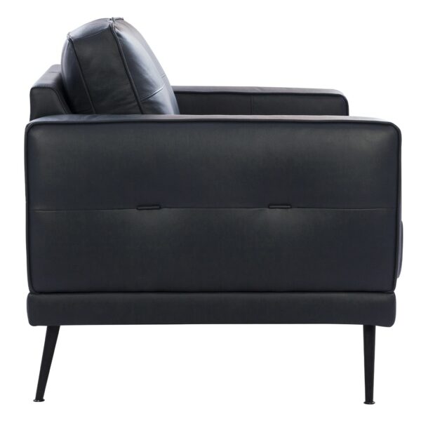 PinkCity Imports black loveseat Side view