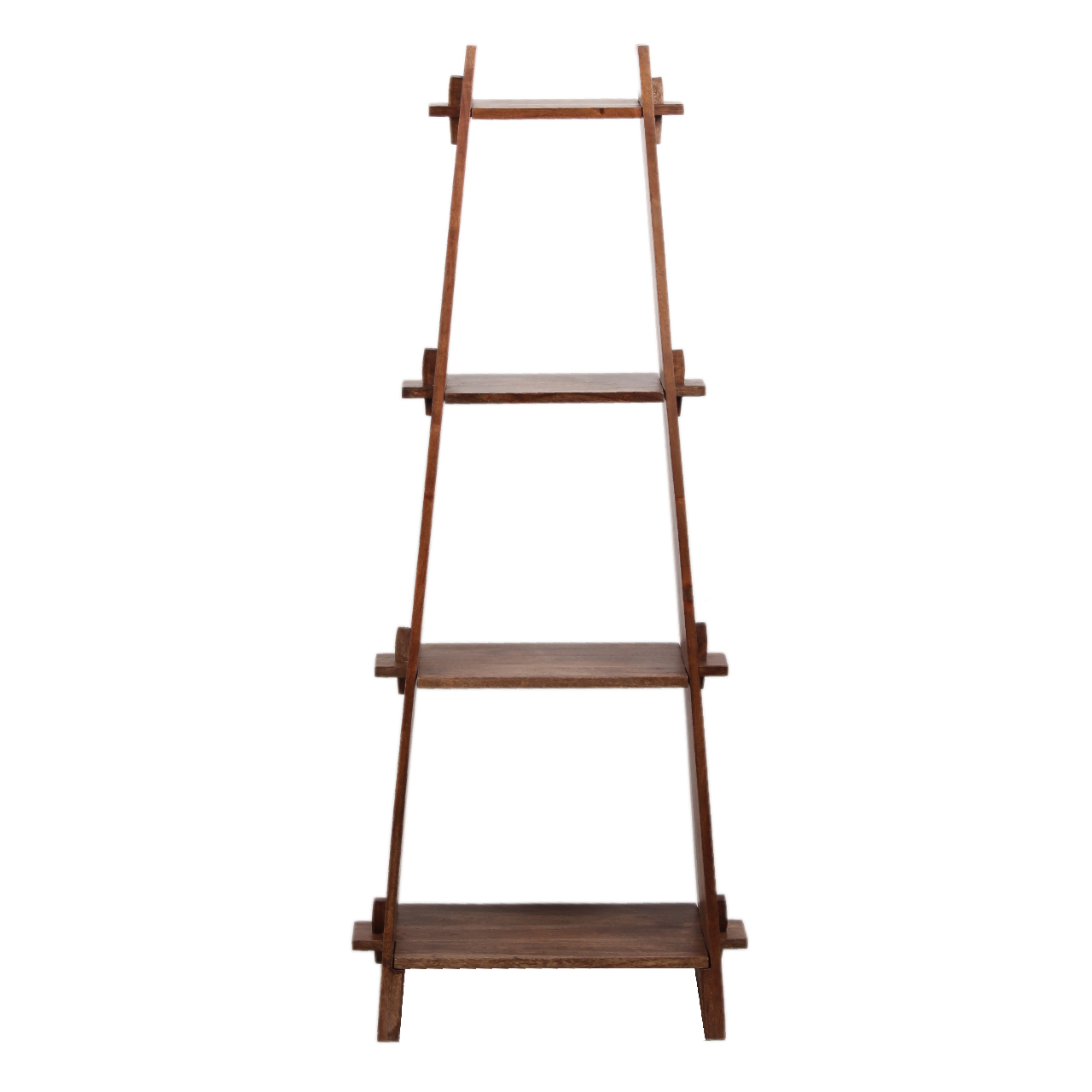 Frame Acacia Wood 4 Tier Bookshelf