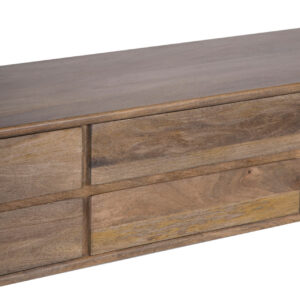 Aaron Mango Wood 6 Drawer Media Unit