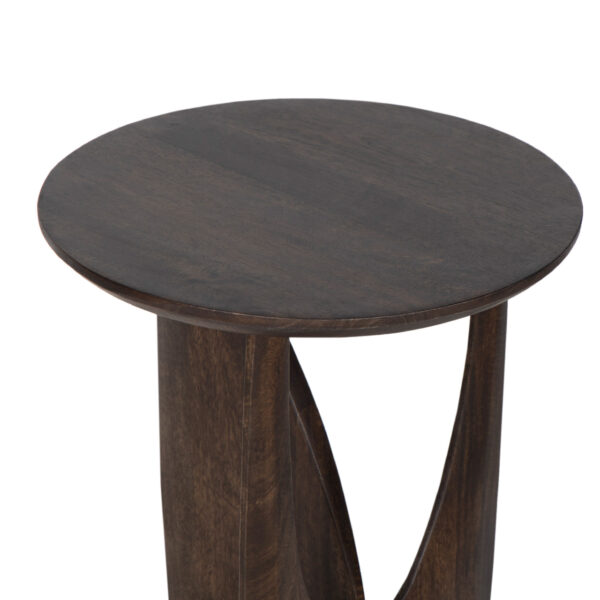 Abstract Mango Round Side Table