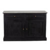 Adelind Mango Wood Marble Top 4 Door Cabinet 4 Drawers