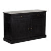 Adelind Mango Wood Marble Top 4 Door Cabinet 4 Drawers