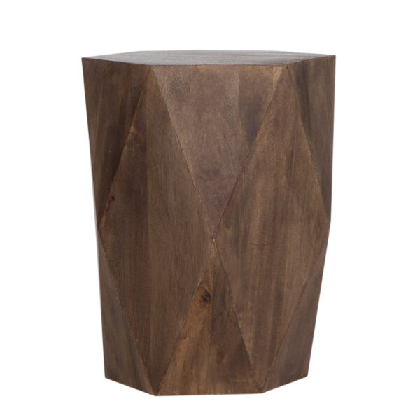 Aidan Mango Wood Diamond Side Table Tall