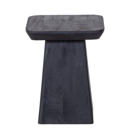 Aisne Mango Wood Black Side Table