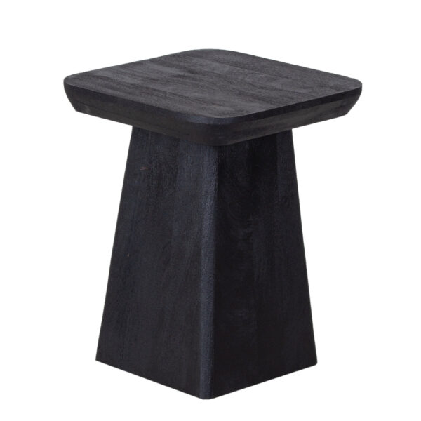 Aisne Mango Wood Black Side Table