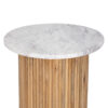 Ajax Mango Wood Marble Top Side Table