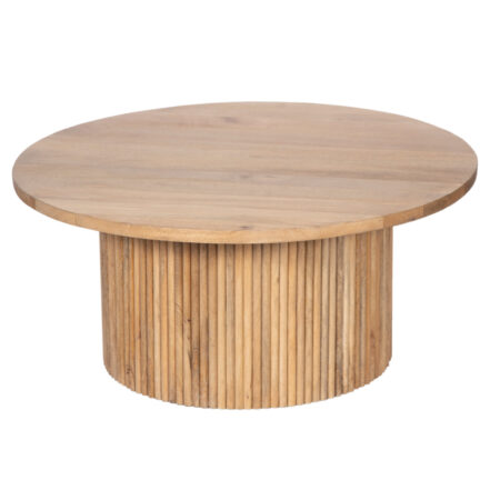 Ajax Mango Wood Round Coffee Table