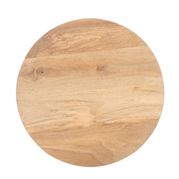 Ajax Mango Wood Round Side Table