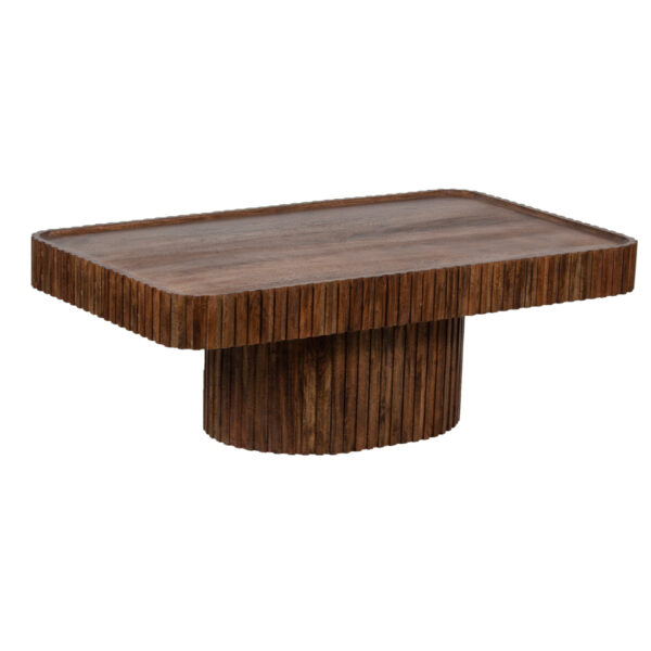 Ajman Acacia Wood Coffee Table Washed Walnut