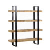 Ajman Mango Wood Metal Stand Bookshelf