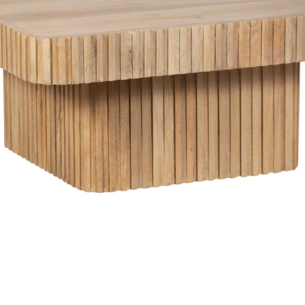 Ajman Mango Wood Square Coffee Table SB TC Natural