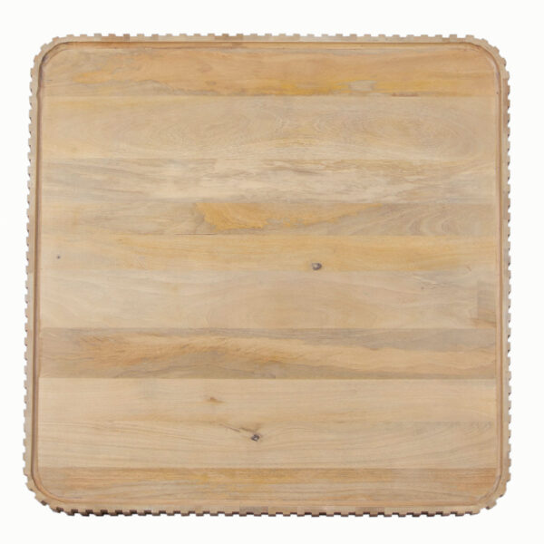 Ajman Mango Wood Square Coffee Table SB TC Natural