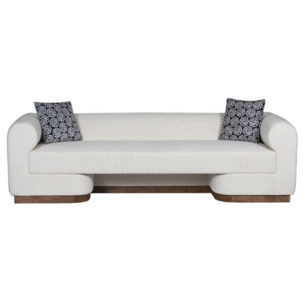 Aleesos Mango Wood Fabric Modern Sofa A