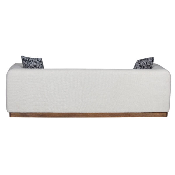 Aleesos Mango Wood Fabric Modern Sofa J