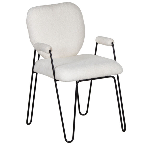 Alfred Metal Fabric Arm Chair A