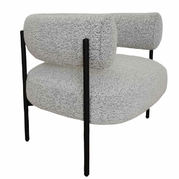 Allie Metal Fabric Accent Chair