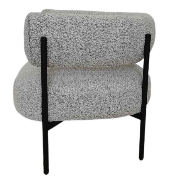 Allie Metal Fabric Accent Chair