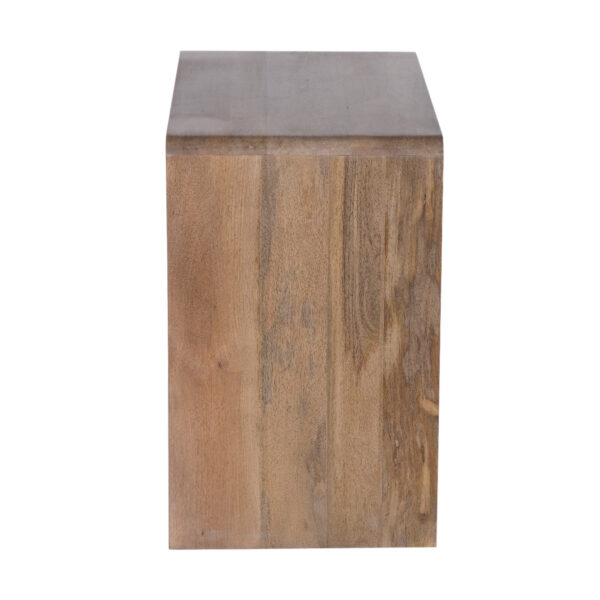 Alora Mango Wood Night Stand With Drawers