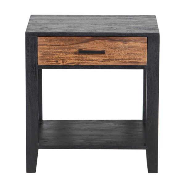 Alpena Acacia Wood 1 Drawer Night Stand