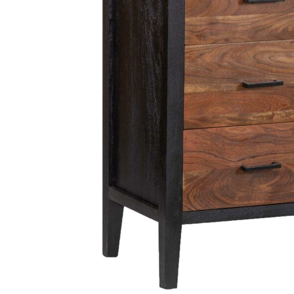 Alpena Acacia Wood 6 Drawer Highboy