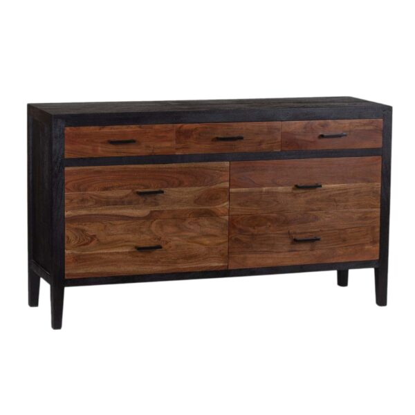 Alpena Acacia Wood 7 Drawer Dresser