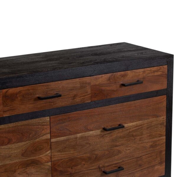 Alpena Acacia Wood 7 Drawer Dresser