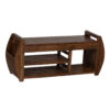 Amania Acacia Wood Lift Top Bench With Shelf