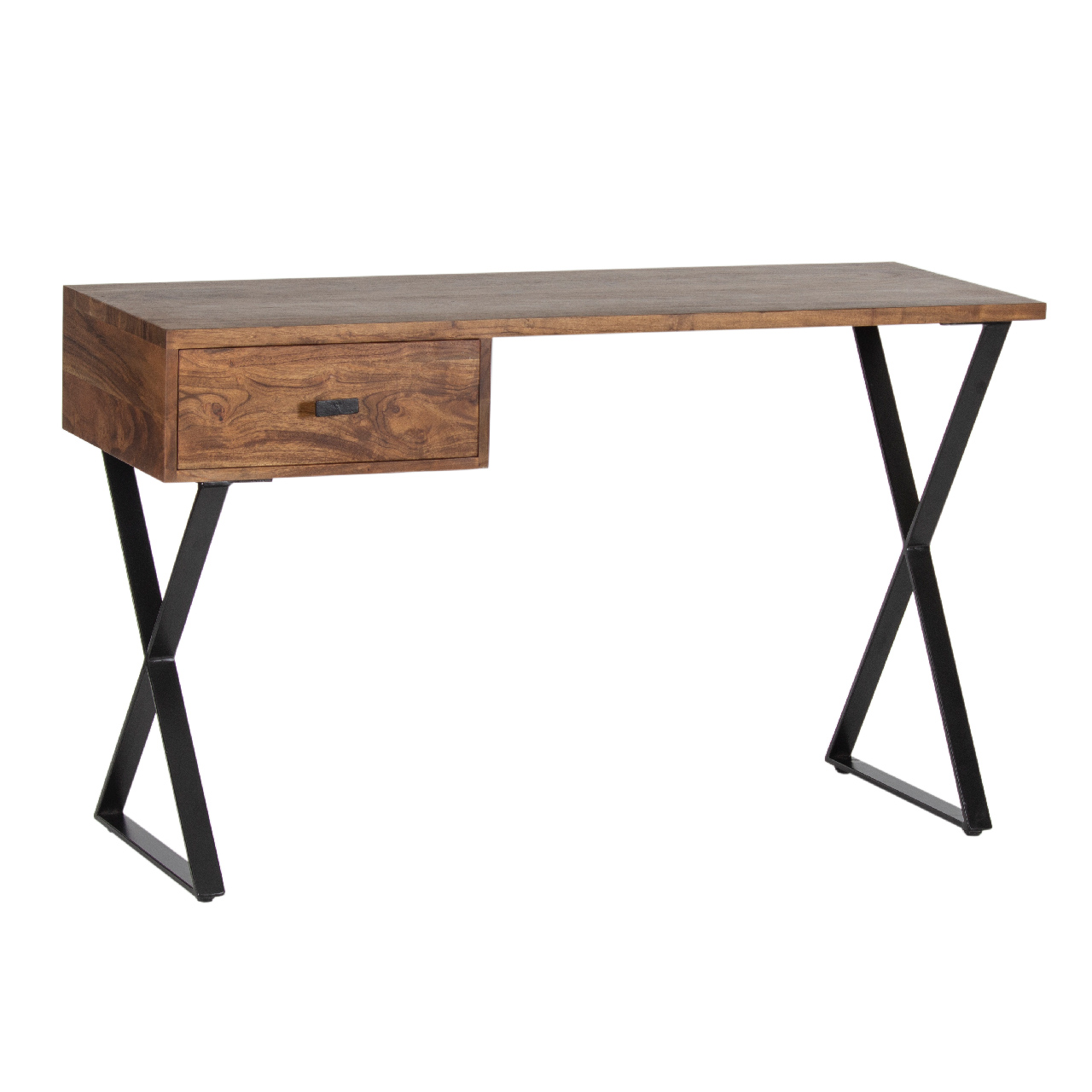 Amisk Acacia Wood Metla Legs 1 Drawer Desk