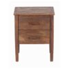 Anbu Acacia Sandblasted Walnut Bedside Table