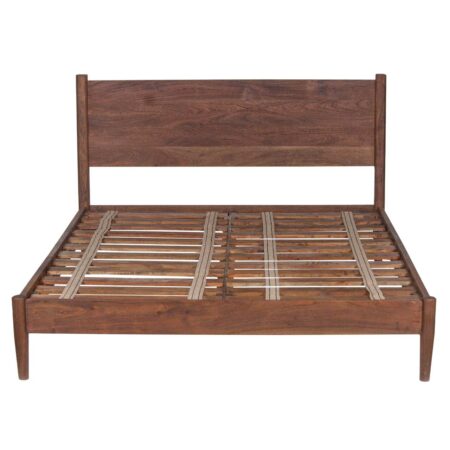 Anbu Acacia Sandblasted Walnut Queen Bed Mattress 60x80