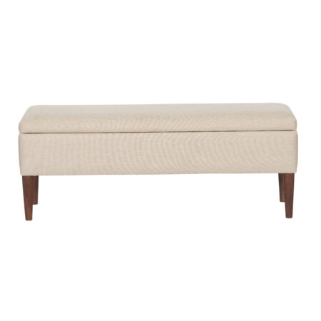 Anbu Acacia Wood Linen Storage Bench