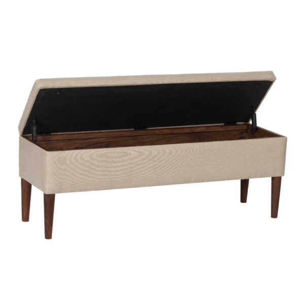 Anbu Acacia Wood Linen Storage Bench