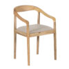 Anbu Mango Wood Dining Arm Chair