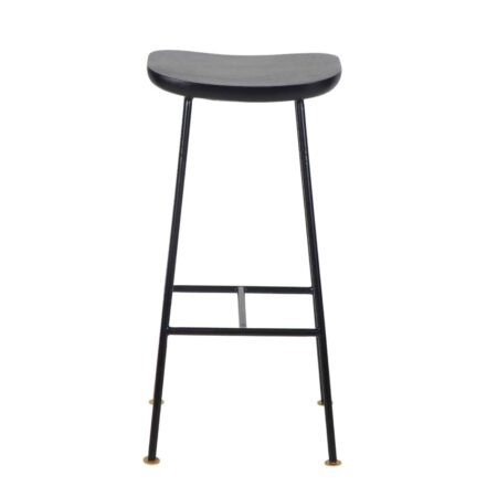 Aniko Metal Stand With Wood Seat Bar Stool