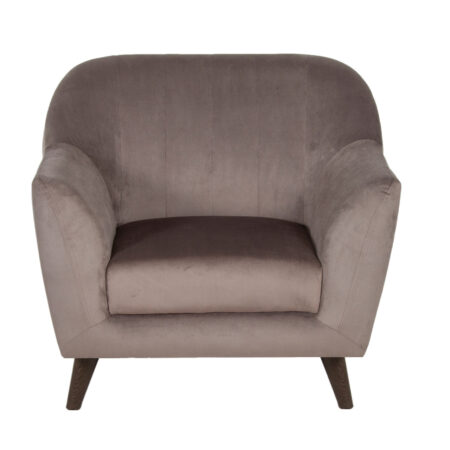 Antalya Armchair With Cosmos Smoke Velvet