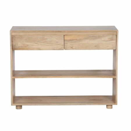 Anton Mango Wood 2 Drawer Console Table