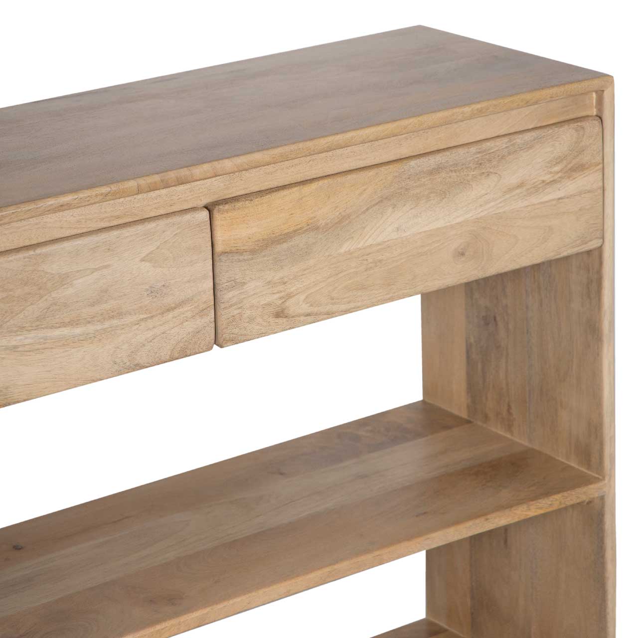 Anton Mango Wood 2 Drawer Console Table
