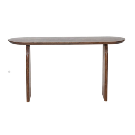 Arch Acacia Wood Oval Console Table Arch Acacia Wood Oval Console Table