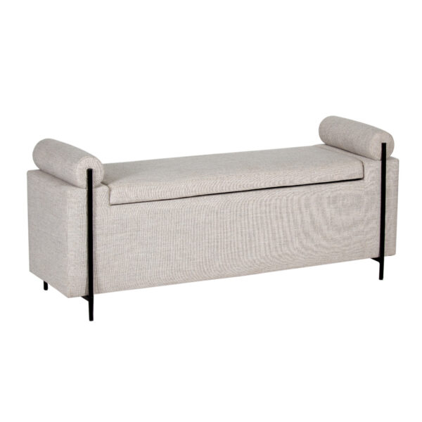 Arran Storage Bench With Metal Legs Lift Top