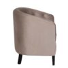 Ashrim Mango Wood Velvet Grey Fabric Arm Chair