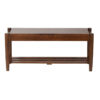 Asolo Acacia Wood EntryWay Bench in Washed Walnut