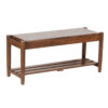 Asolo Acacia Wood EntryWay Bench in Washed Walnut