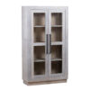 Austin Mango Wood Glass 2 Door Cabinet