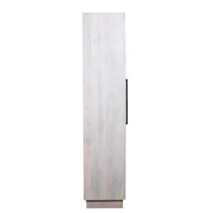 Austin Mango Wood Glass 2 Door Cabinet