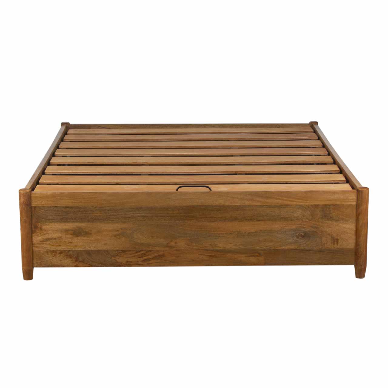 Avalon Mango Wood Platform King Bed Hydraulic Lift Top UP Storage Mattress 76x80 1