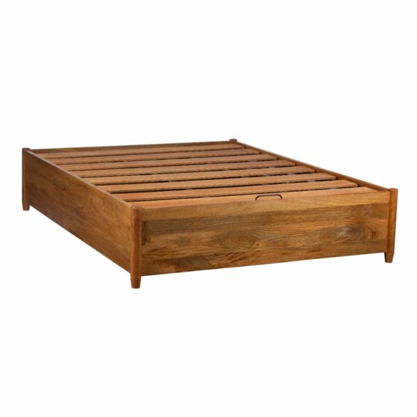 Avalon Mango Wood Platform Queen Bed Hydraulic Lift Top UP Storage Mattress 60x80