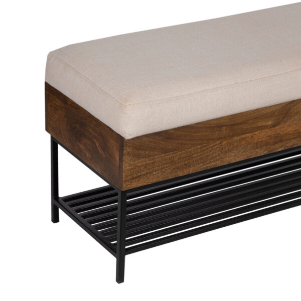 Avenue Acacia With Metal Storage Bench